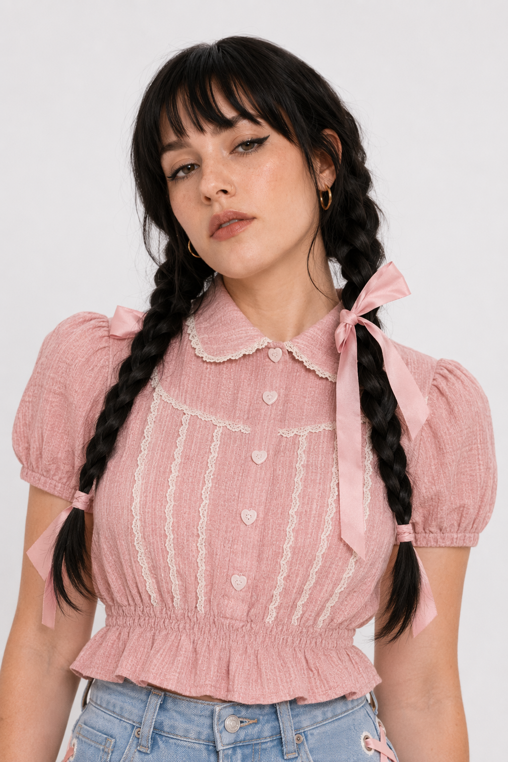 Pink Corset Lace Up Shorts for a Girly Summer Look M