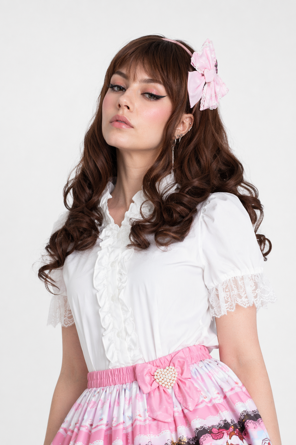 Sweet Lolita Skirt with Tea and Crumpet Style Design XS