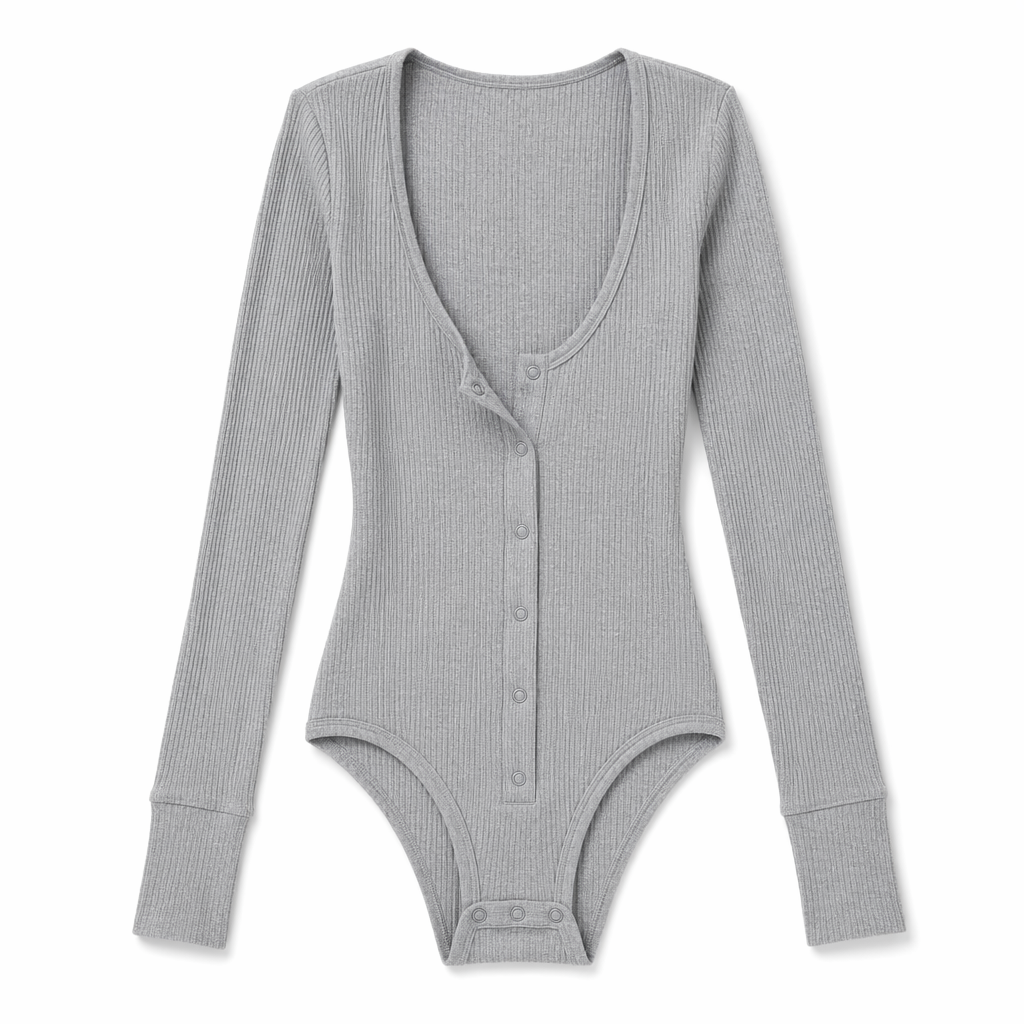 Adult Onesie with Soft Fabric and Secure Snap Closures in Various Colors Gray