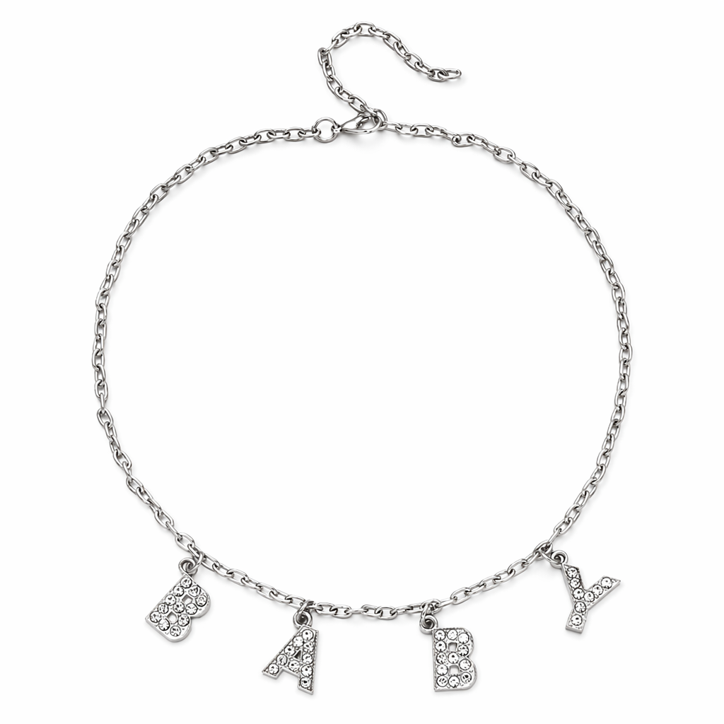 Dazzling Daddy Necklace with Sparkling Rhinestones BABY