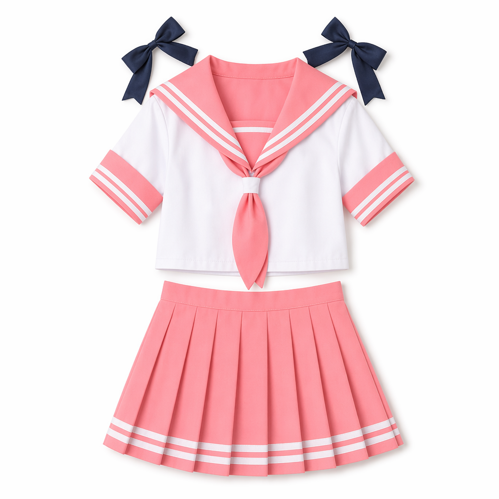 Sailor School Uniform Cosplay Set Inspired by Astolfo from Fate Apocrypha M