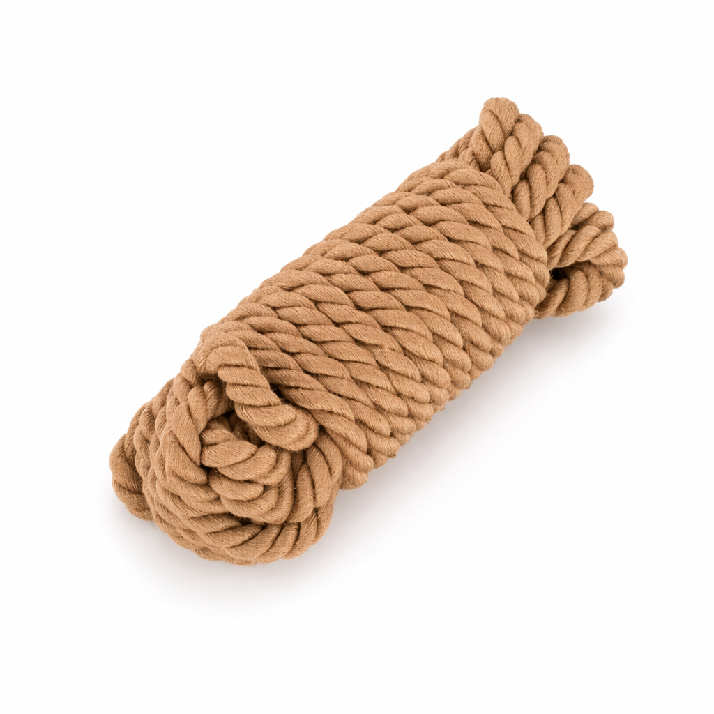 High-Quality Cotton Shibari Rope for Bondage Aesthetic Photoshoots 5m Natural