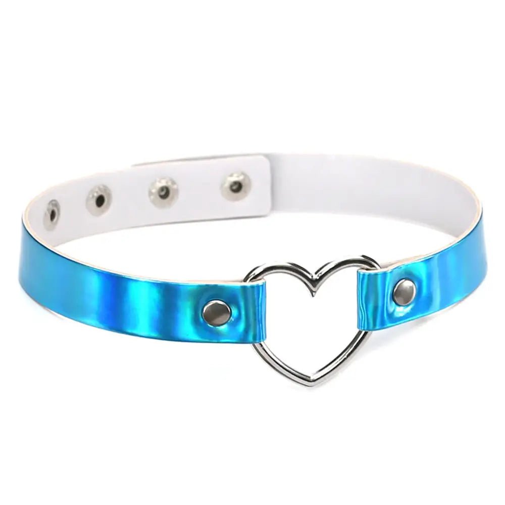 Adjustable Holographic Neck Choker in Various Styles and Colors - Cosparty