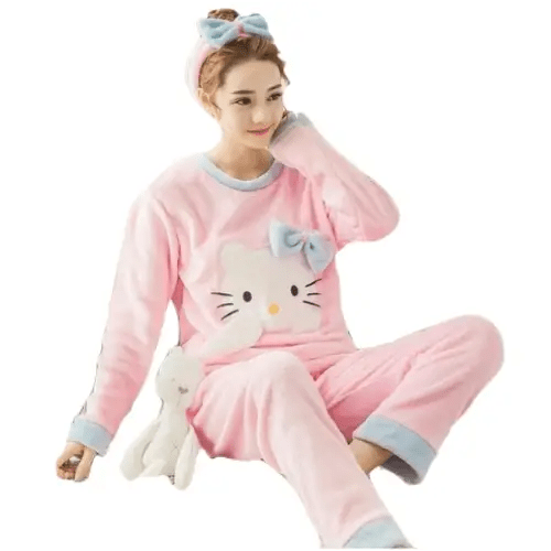 Adorable Fuzzy Pajama Sets for a Cozy Kawaii Look - Cosparty