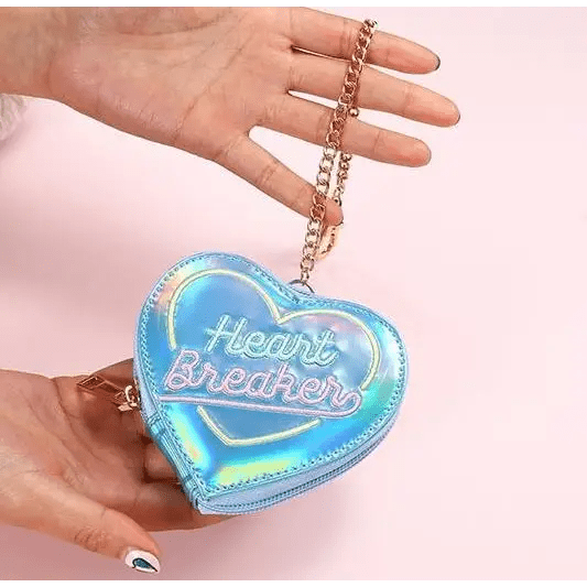 Adorable Heartbreaker Holographic Bag in Heart Shape - Cosparty