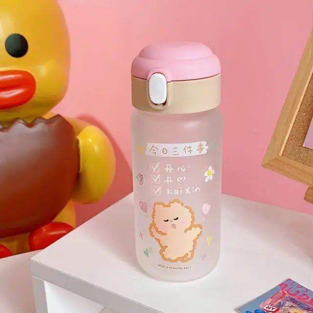 Adorable Japanese Bear Water Bottles for Kawaii Aesthetics - Cosparty