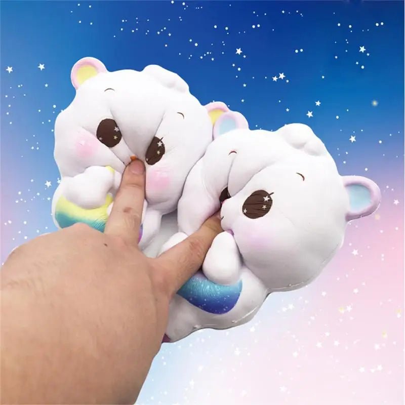 Adorable Pastel Baby Bear Squeeze Toy for Stress Relief - Cosparty