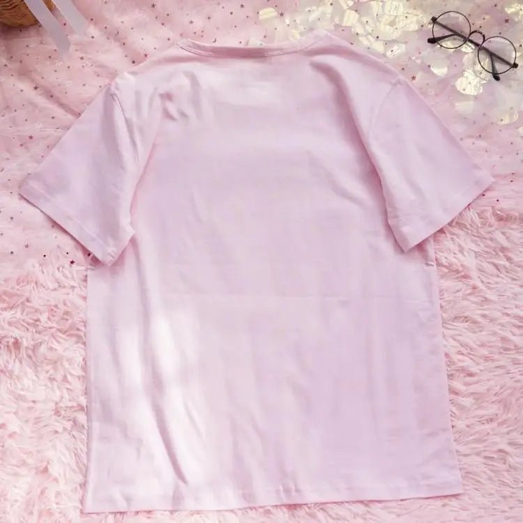 Adorable Pink Bubble Tea T-Shirt for Kawaii Cuties - Cosparty
