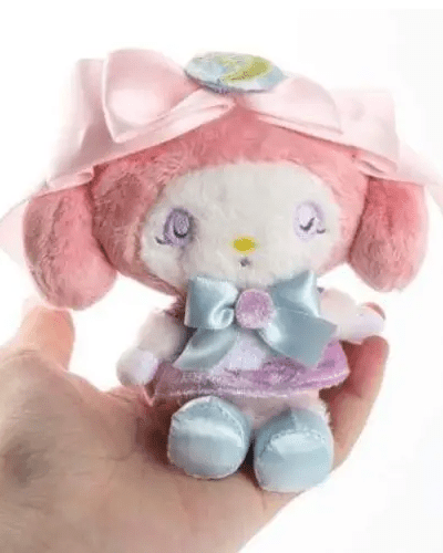 Adorable Pink Bunny Plush with Keychain Attachment - Cosparty