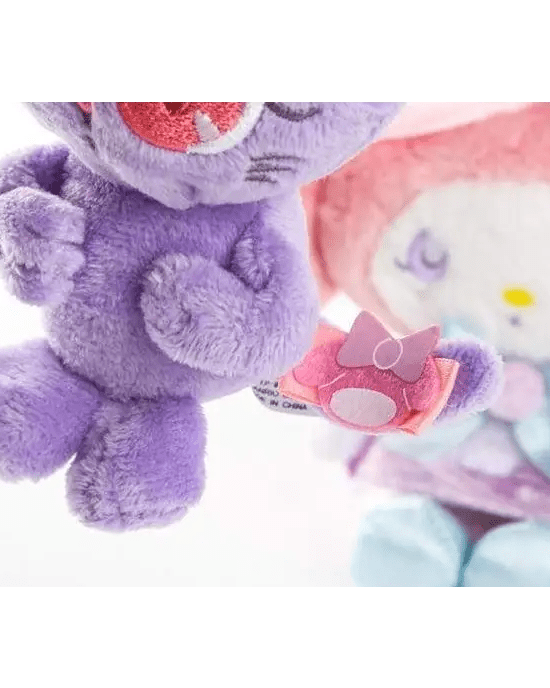 Adorable Purple Cat Plush with Keychain Attachment - Cosparty