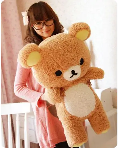 Brown Rilakkuma Bear Teddy Plush Toy Stuffed Animal Kawaii Cute San-X