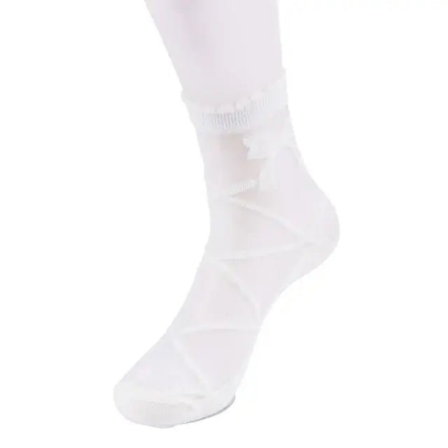 Adorable Ruffled Trim Princess Socks in New Condition - Cosparty