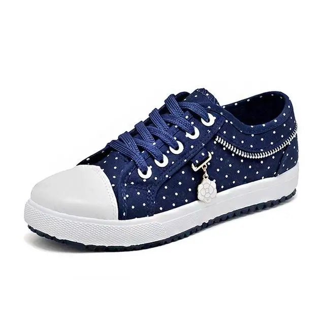 Adorable See - Through Lace Polkadot Sneakers for Youthful Style - Cosparty