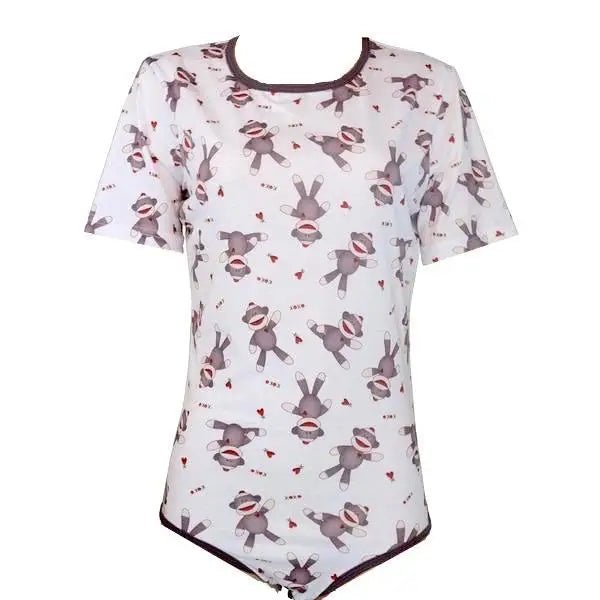 Adorable Unisex Sock Monkey Onesie for Kids and Adults - Cosparty