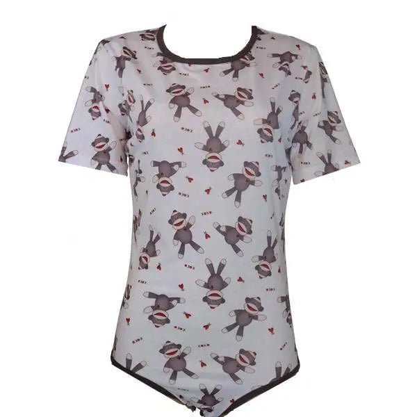 Adorable Unisex Sock Monkey Onesie for Kids and Adults - Cosparty