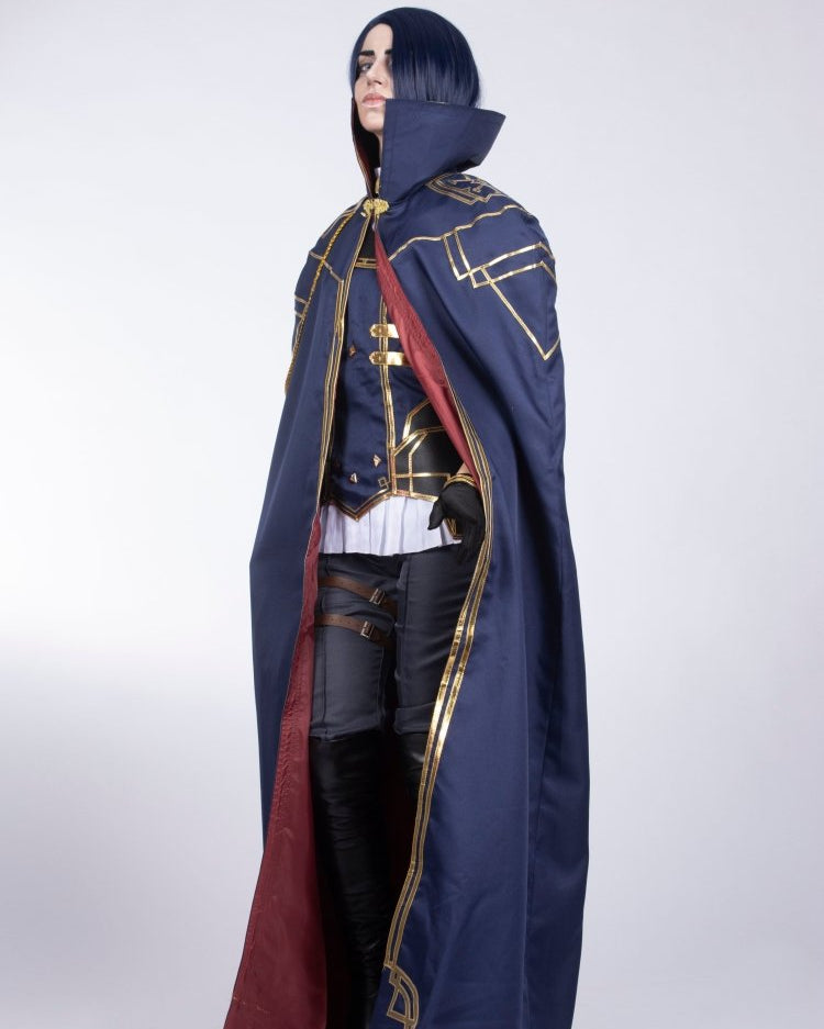 Arcane Caitlyn Kiramman Blue Cape Cosplay - Cosparty