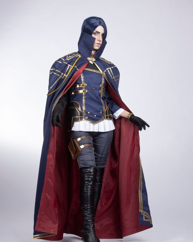 Arcane Caitlyn Kiramman Blue Cape Cosplay - Cosparty