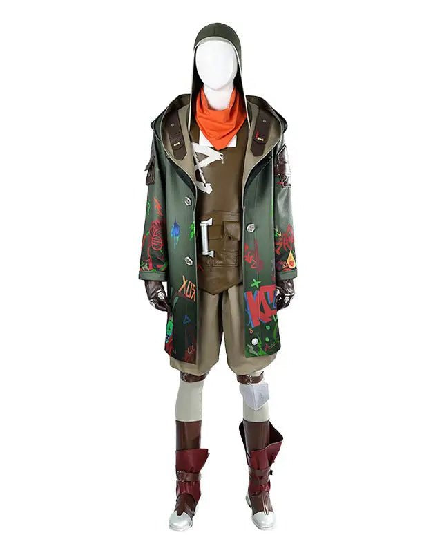 Arcane Firelight Ekko Cosplay Costume Set - Cosparty