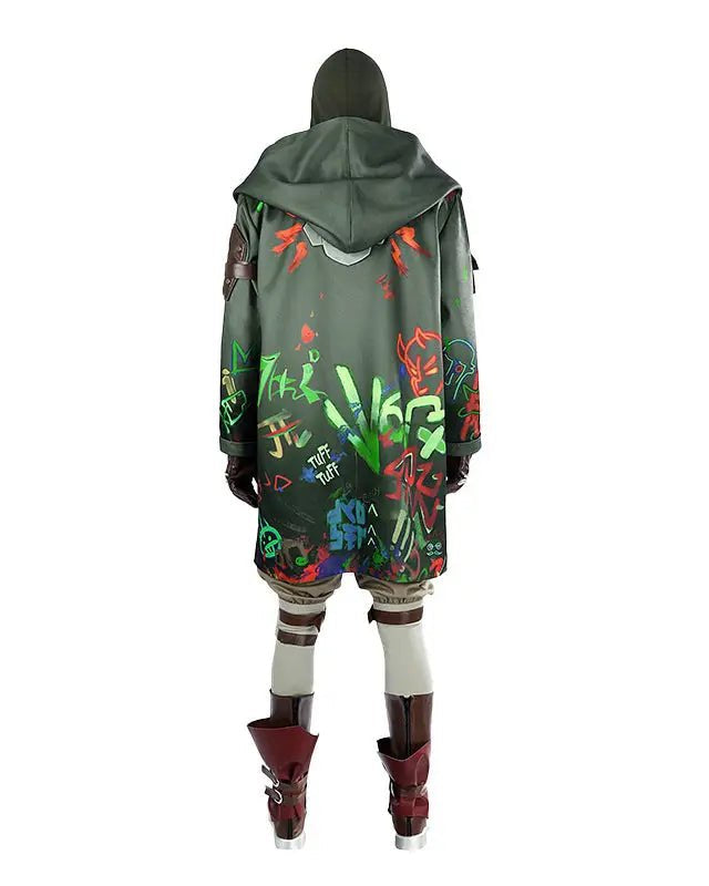 Arcane Firelight Ekko Cosplay Costume Set - Cosparty