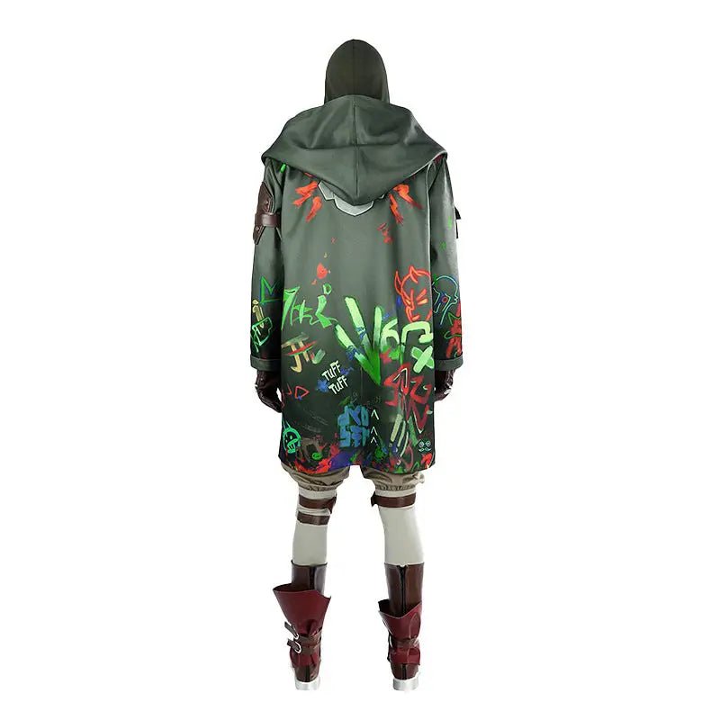 Arcane Firelight Ekko Cosplay Costume Set - Cosparty