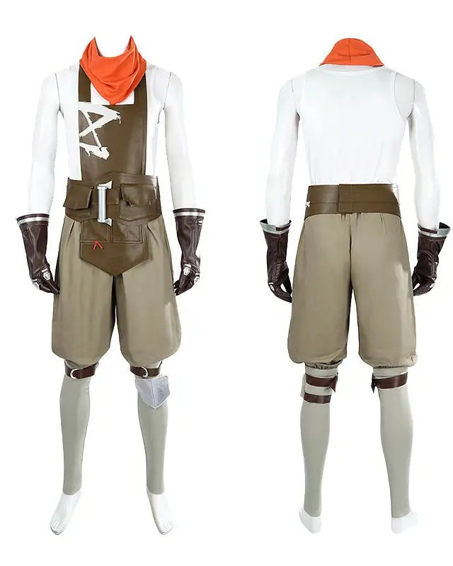 Arcane Firelight Ekko Cosplay Costume Set - Cosparty