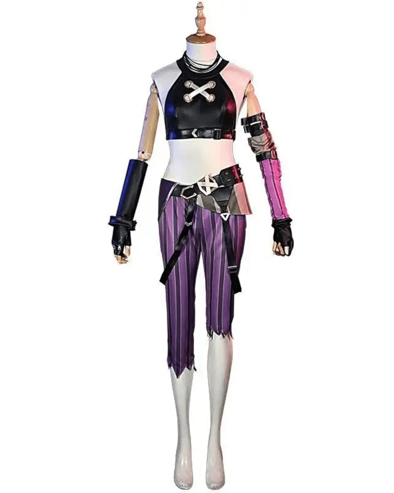 Arcane League of Legends Jinx Cosplay Costume Set - Cosparty
