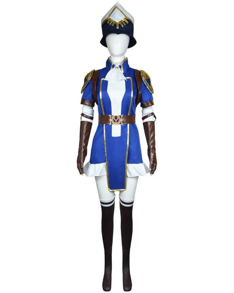 Arcane Season 1 Caitlyn Kiramman Cosplay Costume Set - Cosparty