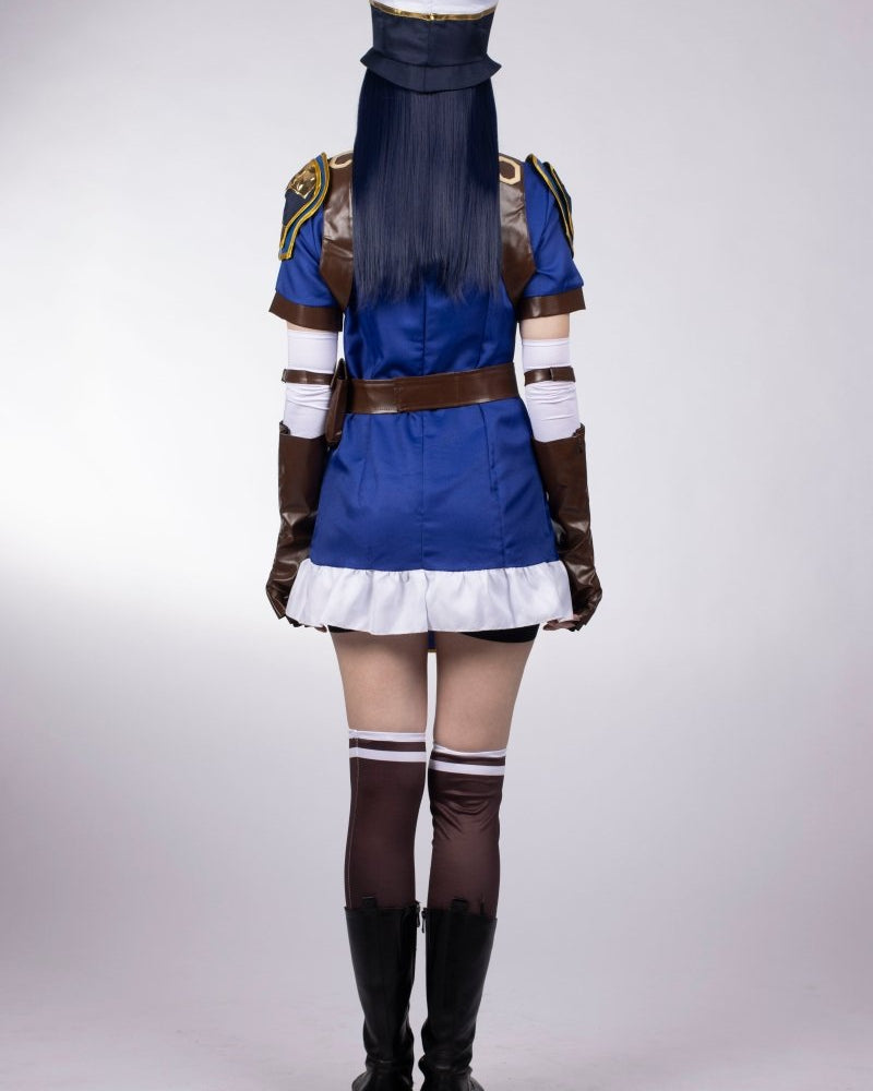 Arcane Season 1 Caitlyn Kiramman Cosplay Costume Set - Cosparty