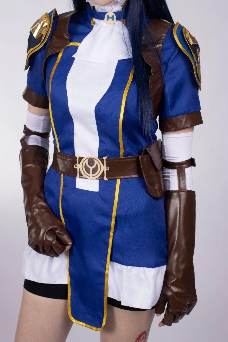 Arcane Season 1 Caitlyn Kiramman Cosplay Costume Set - Cosparty