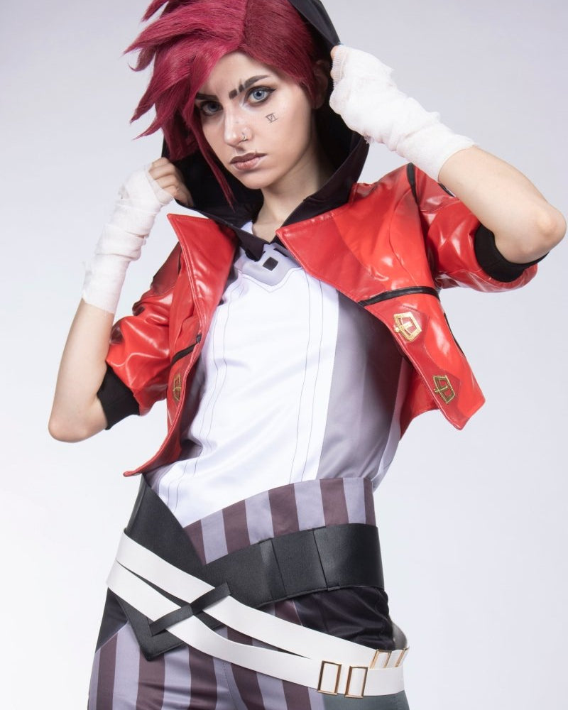 Arcane Season 1 Vi Cosplay Costume - Cosparty
