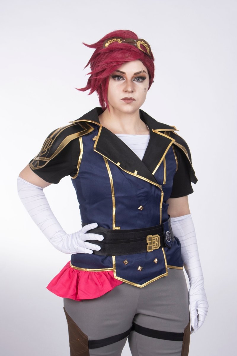 Arcane Season 2 Enforcer Caitlyn Kiramman and Vi Cosplay Costume - Cosparty