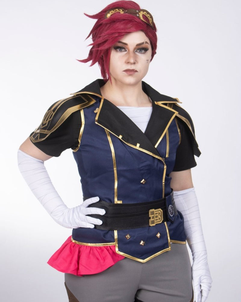 Arcane Season 2 Enforcer Caitlyn Kiramman and Vi Cosplay Costume - Cosparty