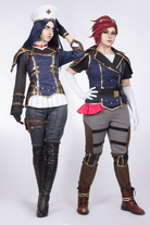 Arcane Season 2 Enforcer Caitlyn Kiramman and Vi Cosplay Costume - Cosparty