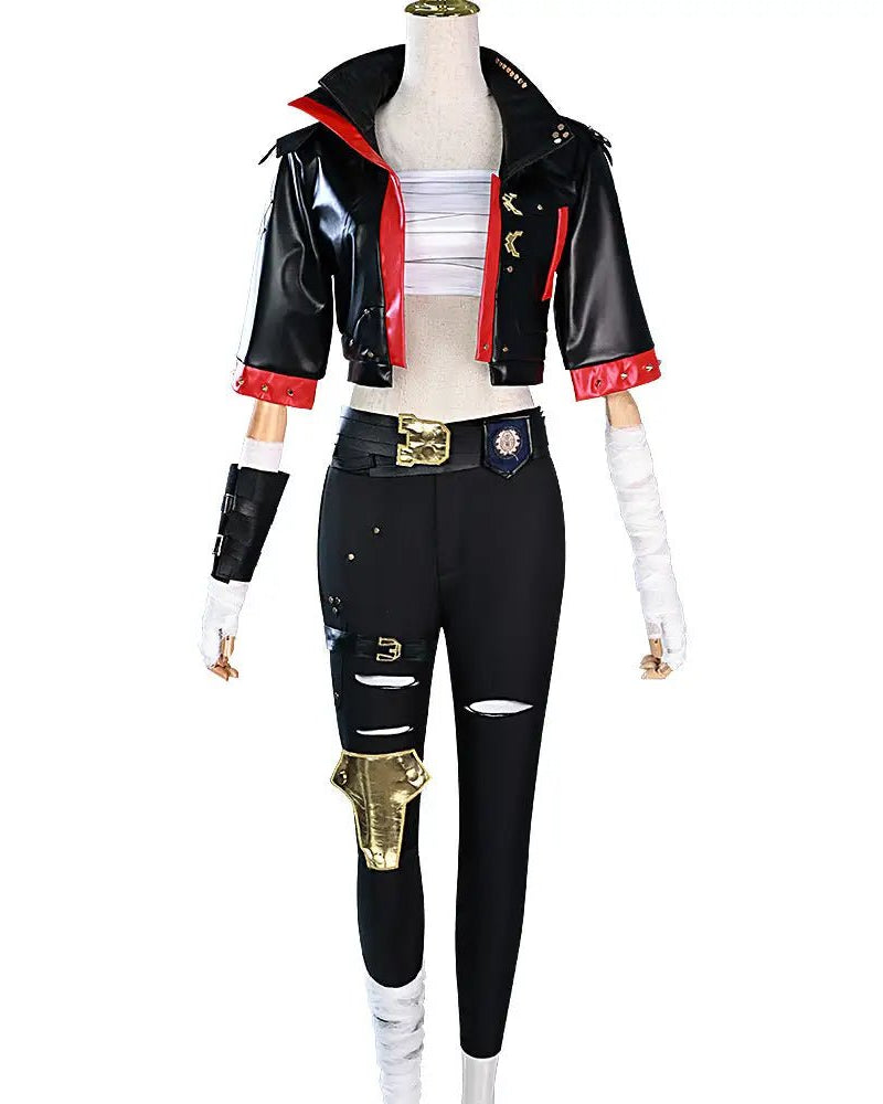 Arcane Season 2 Pitfighter Vi Cosplay Costume Set - Cosparty