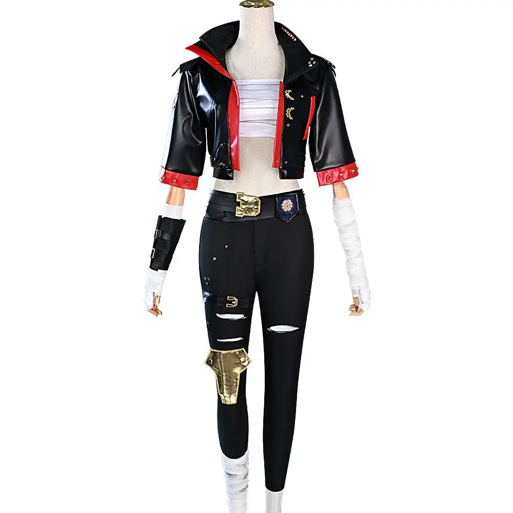 Arcane Season 2 Pitfighter Vi Cosplay Costume Set - Cosparty