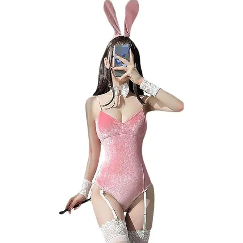 Attractive Sexy Bunny Costume Bodysuit for Cosplay and Play - Cosparty