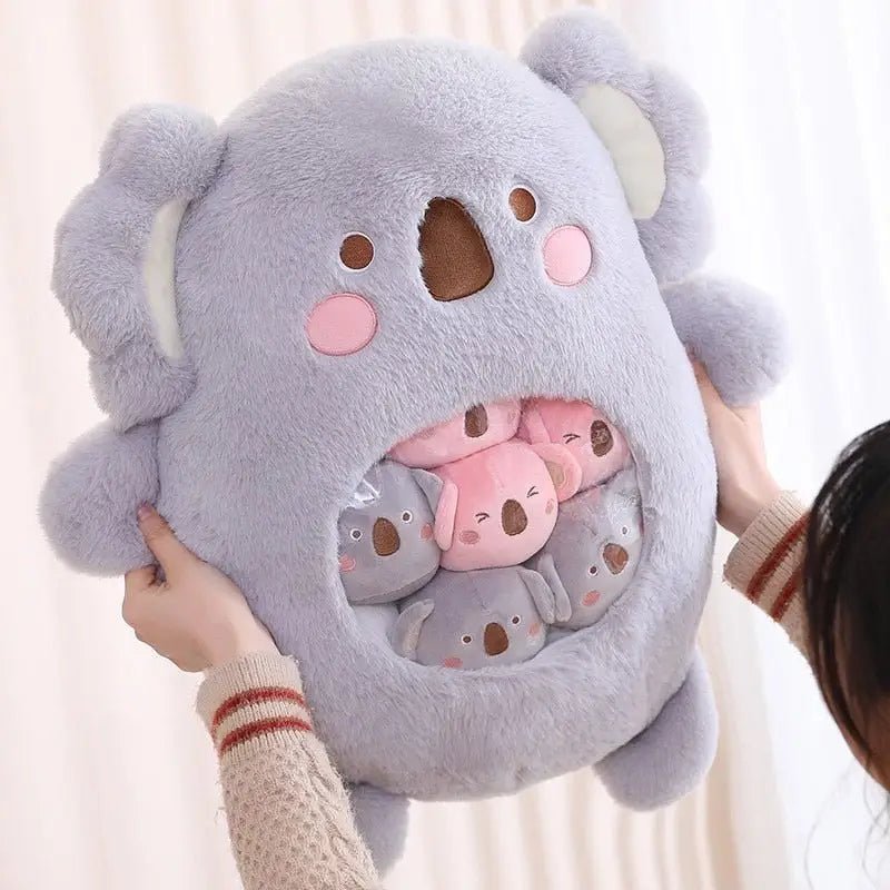 Baby Animal Bag of Stuffies featuring Adorable Koalas, Bears, Dinosaurs, and Bunnies - Cosparty