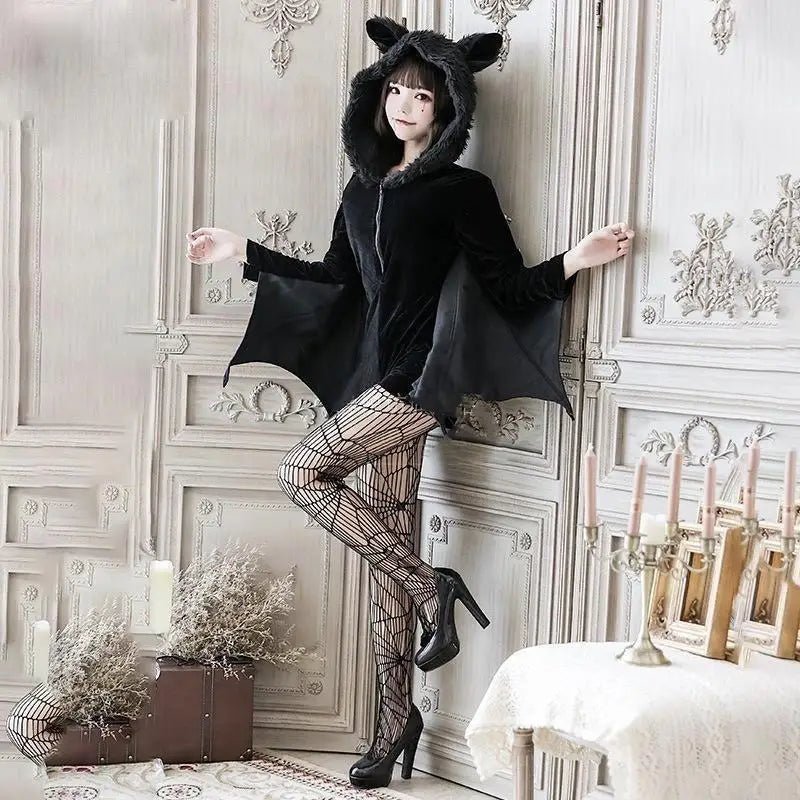 Bat - Wing Furry Complete Cosplay Set for Halloween Fun - Cosparty