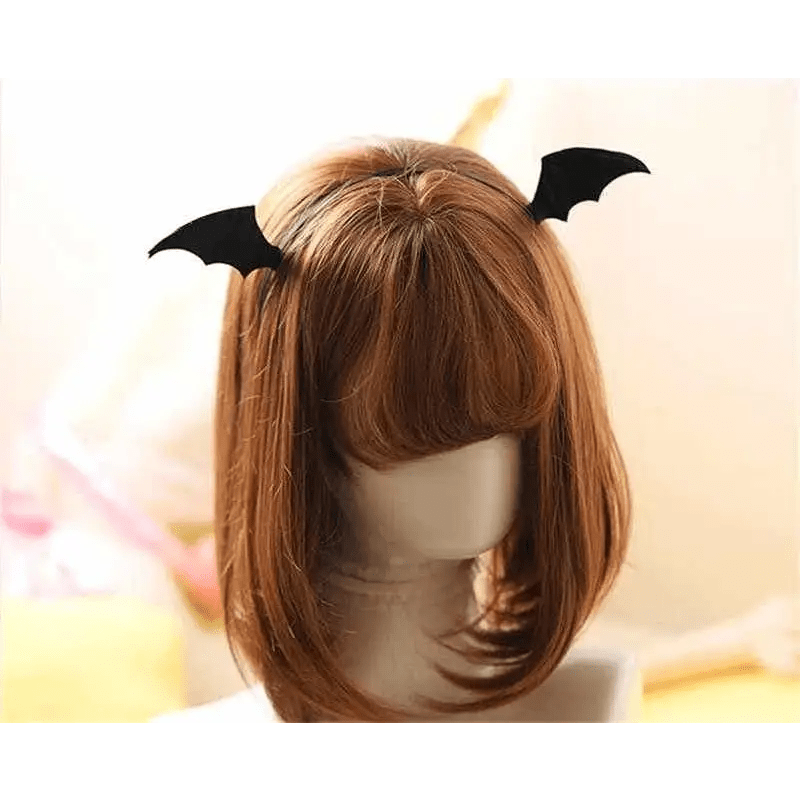 Bat Wing Hair Clips and Headbands in Soft Plush Fabric - Cosparty