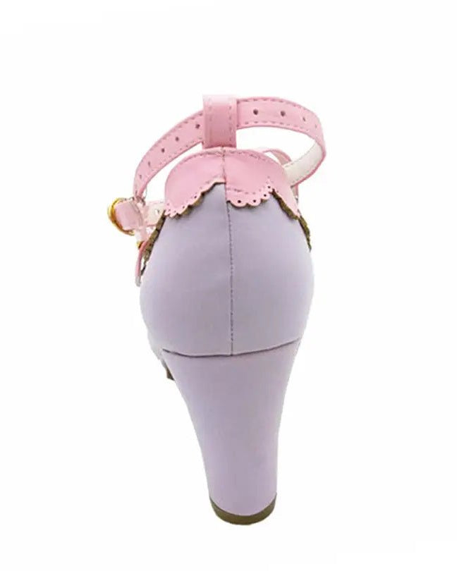 Beautiful Sweet Lolita Heels with Pearls and Bows - Cosparty