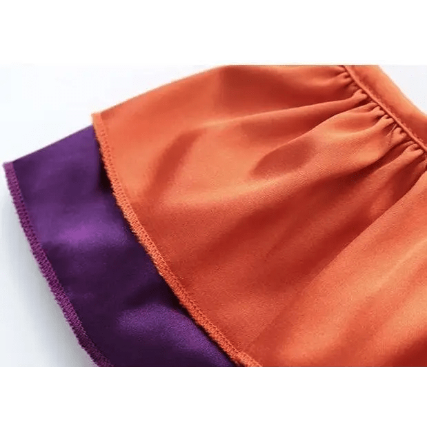 Black and Purple Bat Ruffled Lingerie Set for Halloween - Cosparty