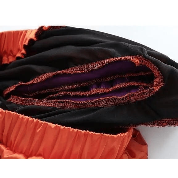 Black and Purple Bat Ruffled Lingerie Set for Halloween - Cosparty