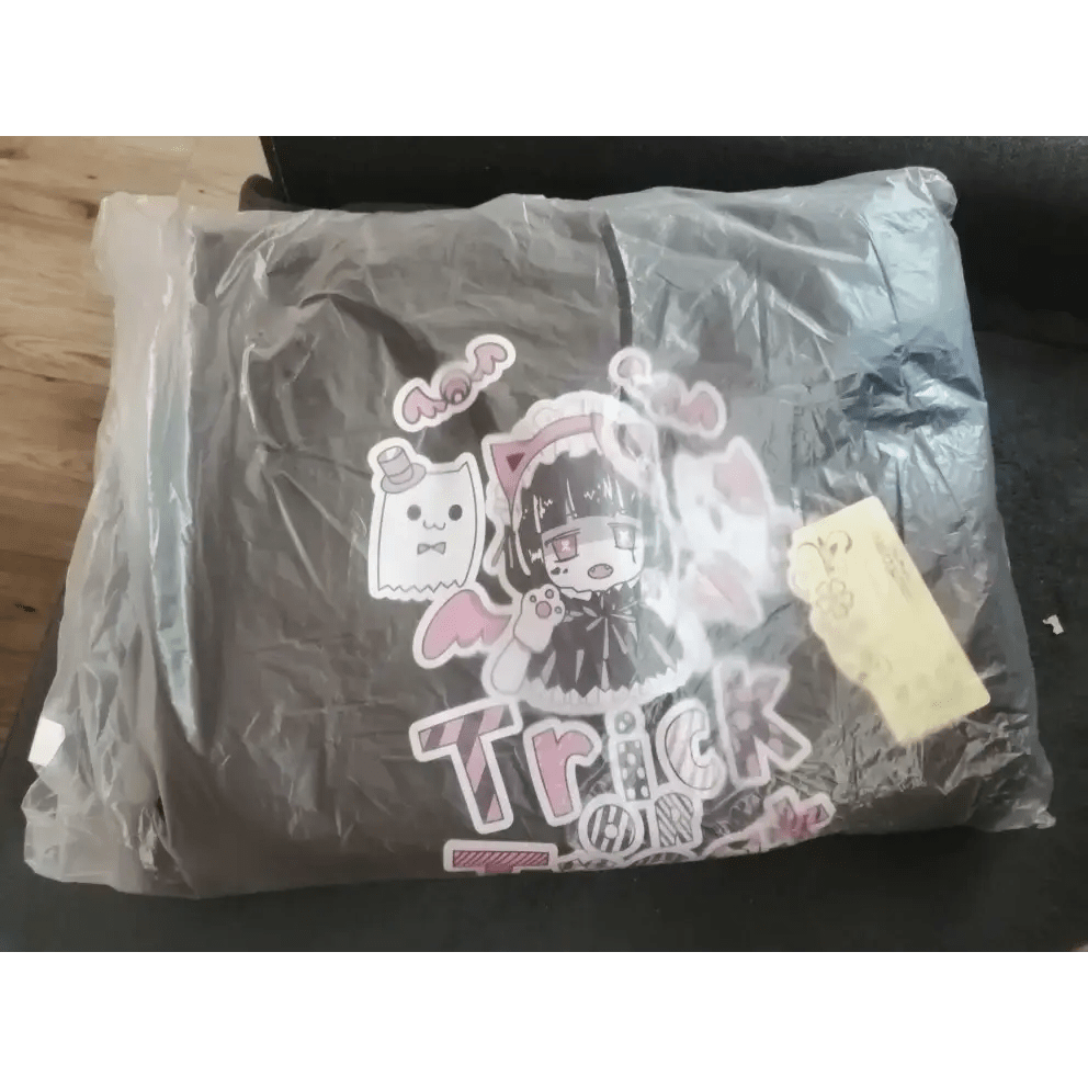 Black and Purple Trick or Treat Inspired Hoodie - Cosparty