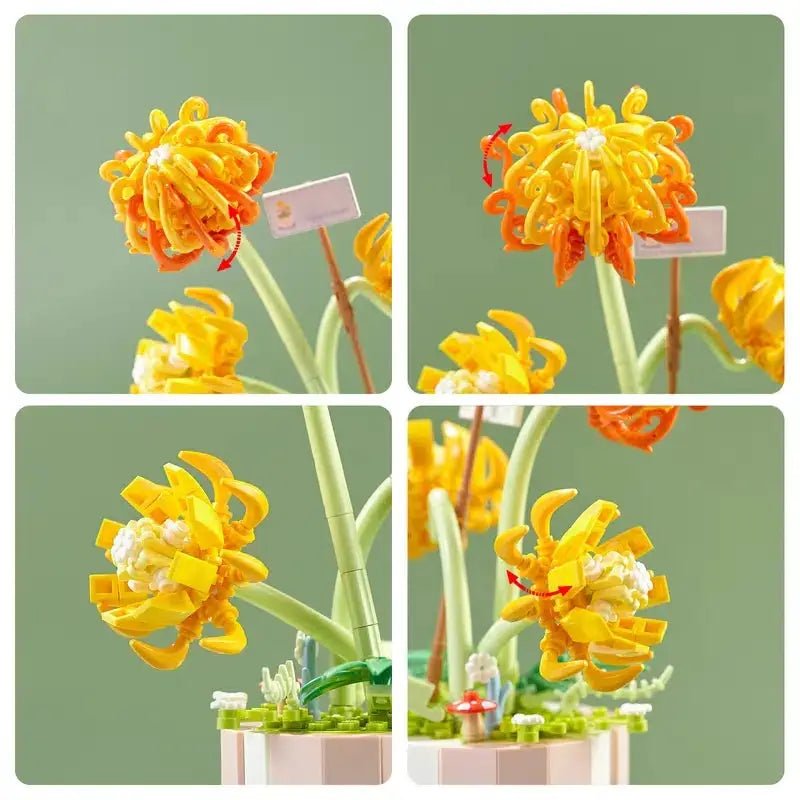 Building Block Flower Planter Set for Indoor Garden Oasis - Cosparty