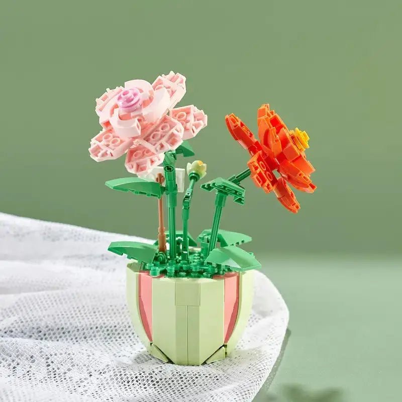 Building Block Flower Planter Set for Indoor Garden Oasis - Cosparty