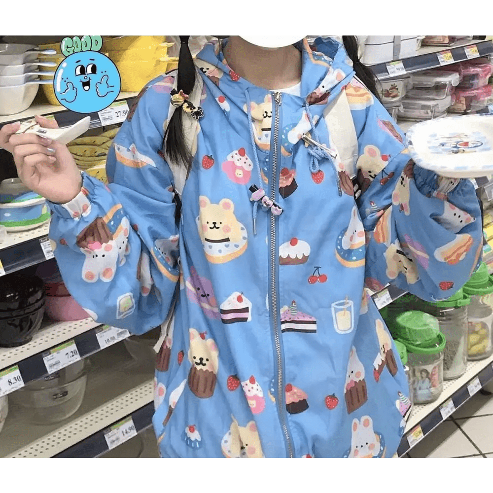 Bunny Inspired Windbreaker Coat for Cold Winter Days - Cosparty