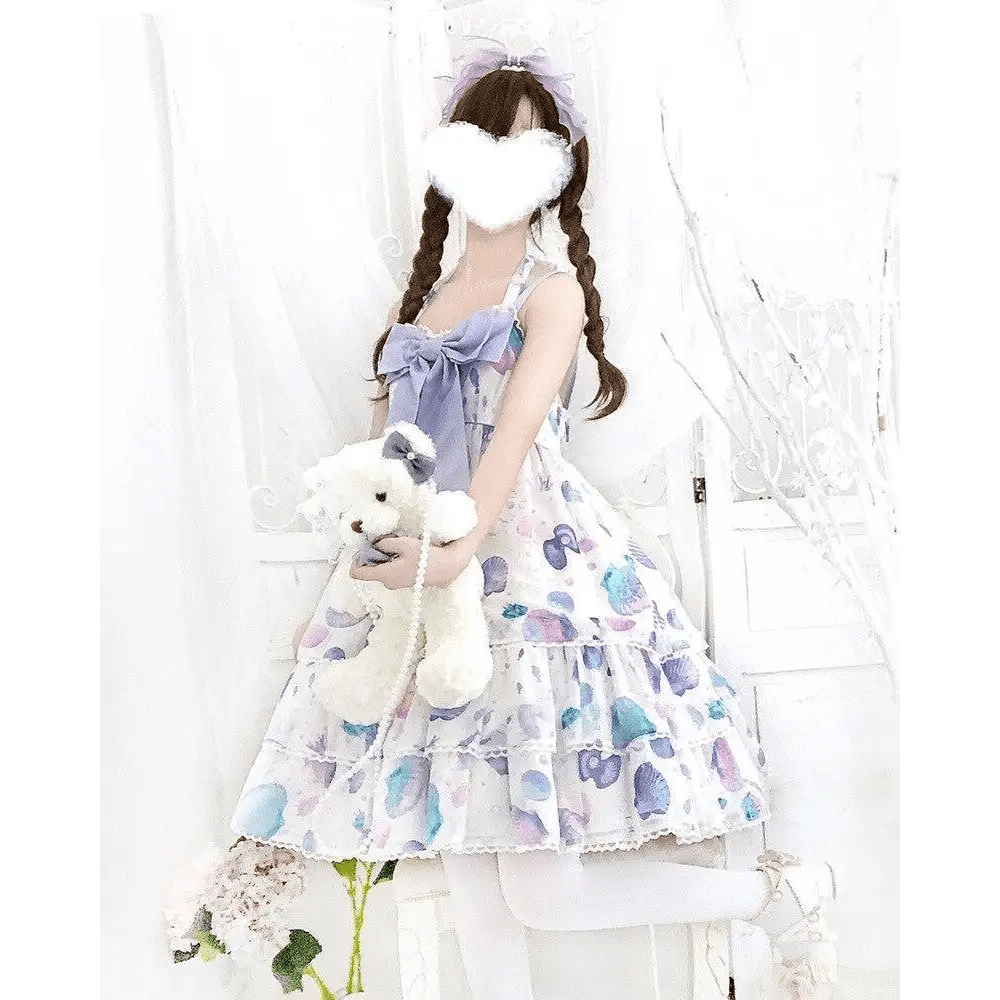 Candy Colored Seashell Mermaid Lolita JSK Dress - Cosparty