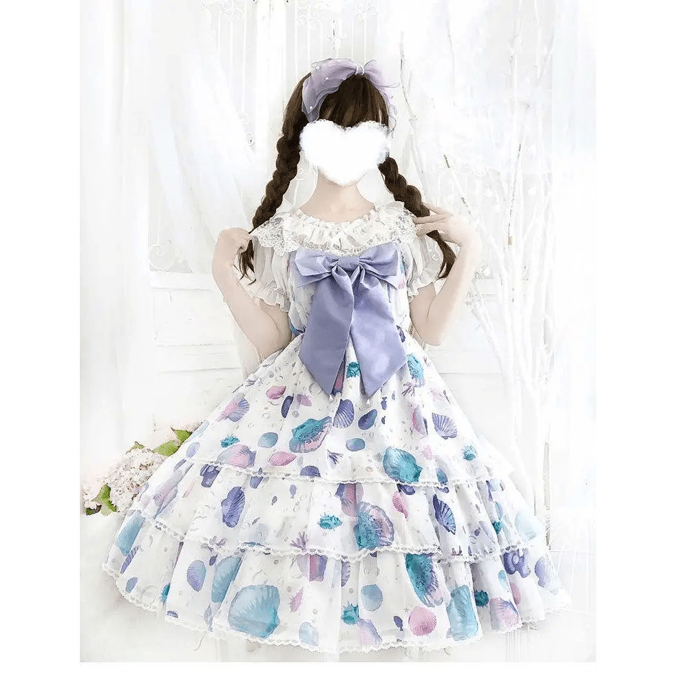 Candy Colored Seashell Mermaid Lolita JSK Dress - Cosparty