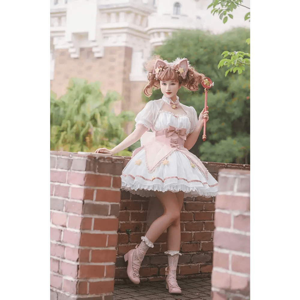 Card Captor Sakura Inspired Lolita Dress in High - Quality Materials - Cosparty