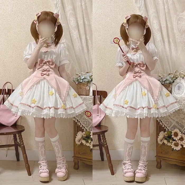 Card Captor Sakura Inspired Lolita Dress in High - Quality Materials - Cosparty